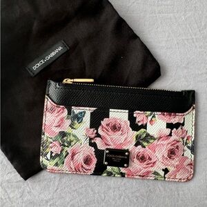 SOLD!! Dolce and gabbana floral card wallet